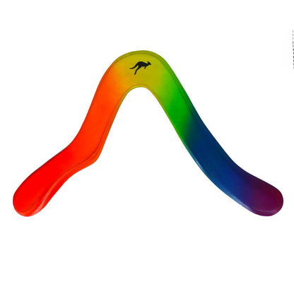 OZPhoenix Boomerang | 30m Range | Handcrafted Australia| Rainbow Colours - OZ Boomerangs